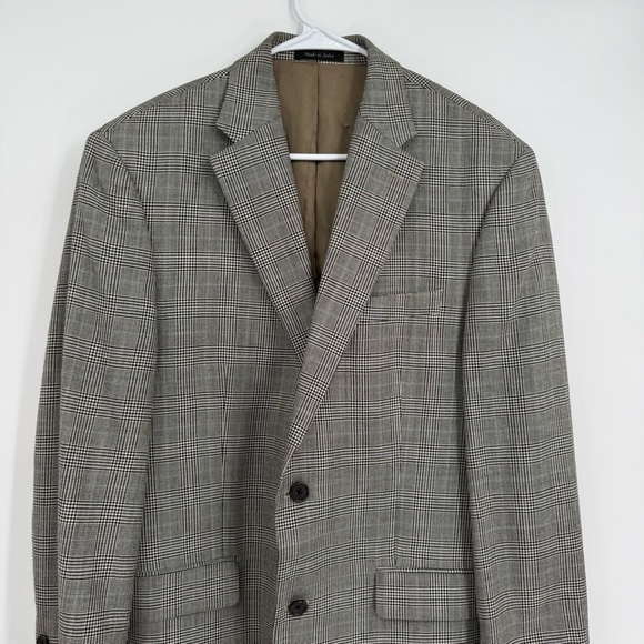 Lauren Ralph Lauren Men's black houndstooth silk Wool Sport Blazer Size 42 R - Picture 4 of 11